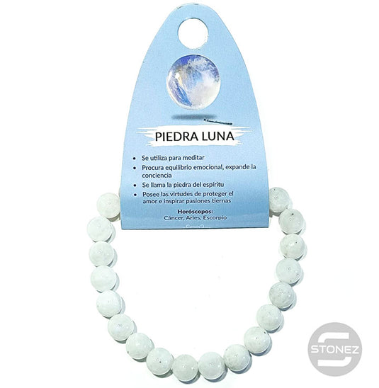 6096700 Pulsera Piedra Natural Piedra Luna 8 mm