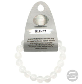 6097200 Pulsera Piedra Natural Selenita 10 mm