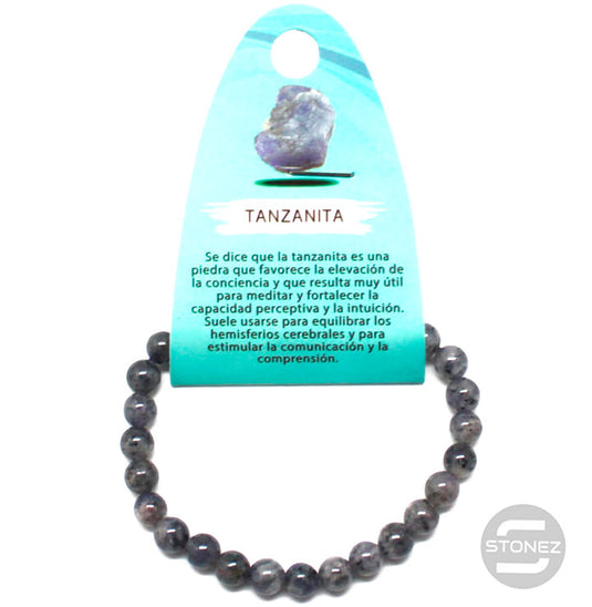 6097300 Pulsera Piedra Natural Tanzanita 6 mm