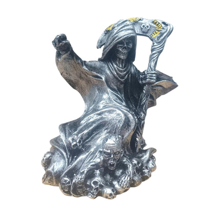 Figura En Resina Santa Muerte 20 Cms Aprox Plata REF: 600104471