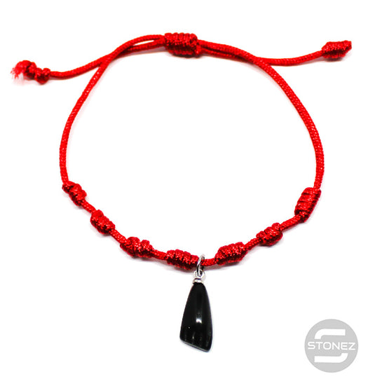 61049-05 Pulsera 7 Nudos Con Dije Puño De Resina En Acero