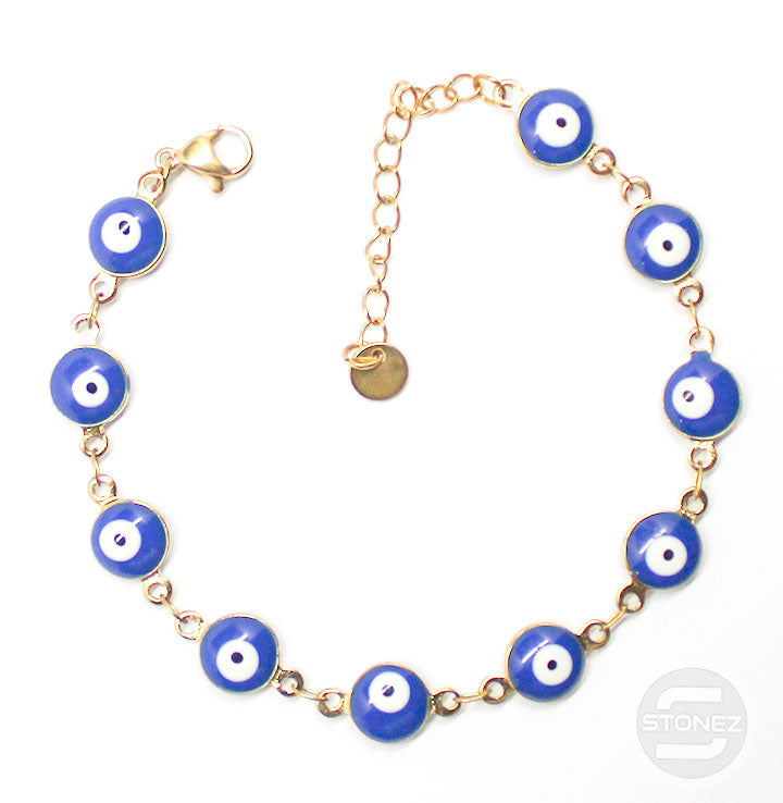 Cargue la imagen en el visor de la galería, 61050-02 Pulsera Acero Dorado Con Ojo Turo
