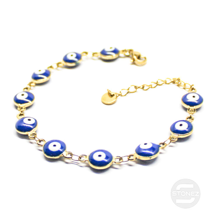 Cargue la imagen en el visor de la galería, 61050-02 Pulsera Acero Dorado Con Ojo Turo
