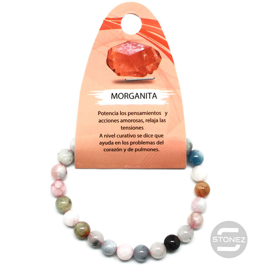 6106400 Pulsera Piedra Natural Morganita 6 mm