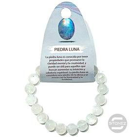 6109000 Pulsera Piedra Natural Piedra Luna 9 mm