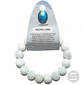 6109300 Pulsera Piedra Natural Piedra Luna 12 mm