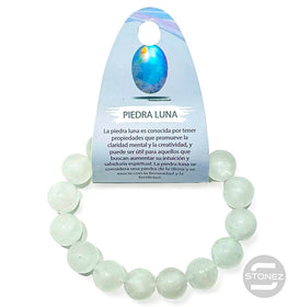 6109400 Pulsera Piedra Natural Piedra Luna 13 mm