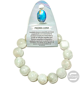 6109500 Pulsera Piedra Natural Piedra Luna 14 mm