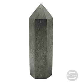 6111600 Obelisco En Piedra Natural Shungita 9 Cms Aprox.