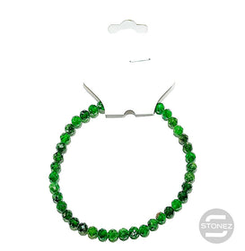 61133 Pulsera Facetada Diopsidio 4mm