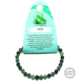 61135 Pulsera Facetada Jade Canadiense 6 mm