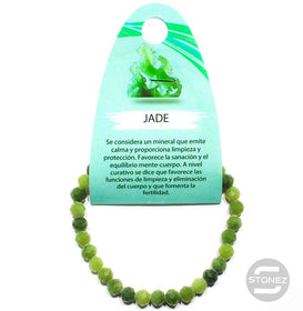 61149 Pulsera Facetada Jade Canada 6 mm