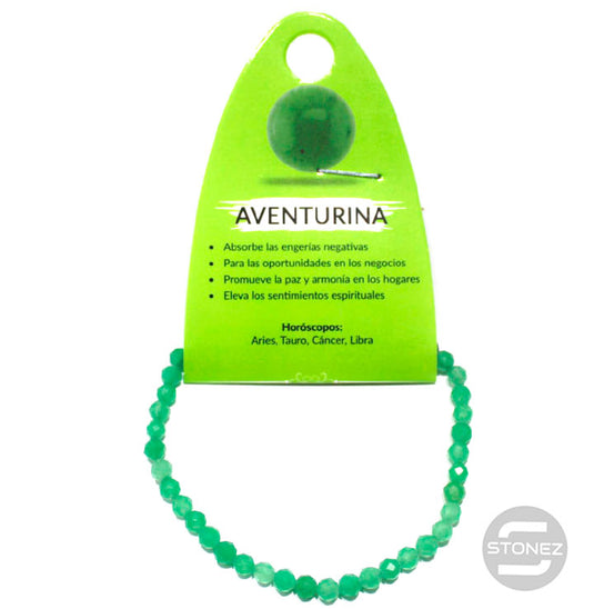 61197 Pulsera Facetada Aventurina 4mm