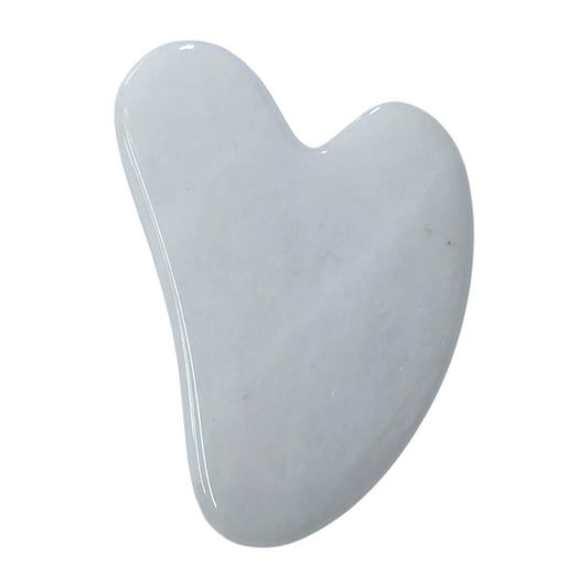 Masajeador Gua Sha Mineral Cuarzo Blanco 10 Cms Aprox Ref 401004149