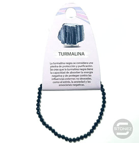 61224 Pulsera Facetada Turmalina 3 mm