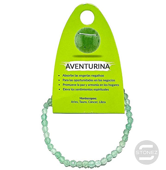 6125400 Pulsera Facetada Aventurina 4mm