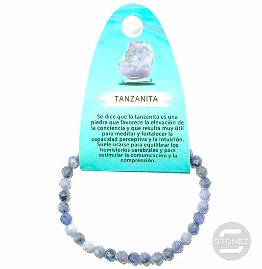 61259 Pulsera Facetada Tanzanita 5 mm