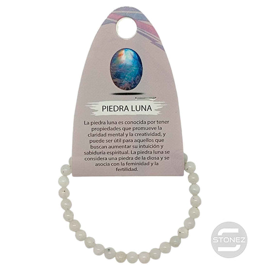 6166900 Pulsera Piedra Natural Piedra Luna 5 mm