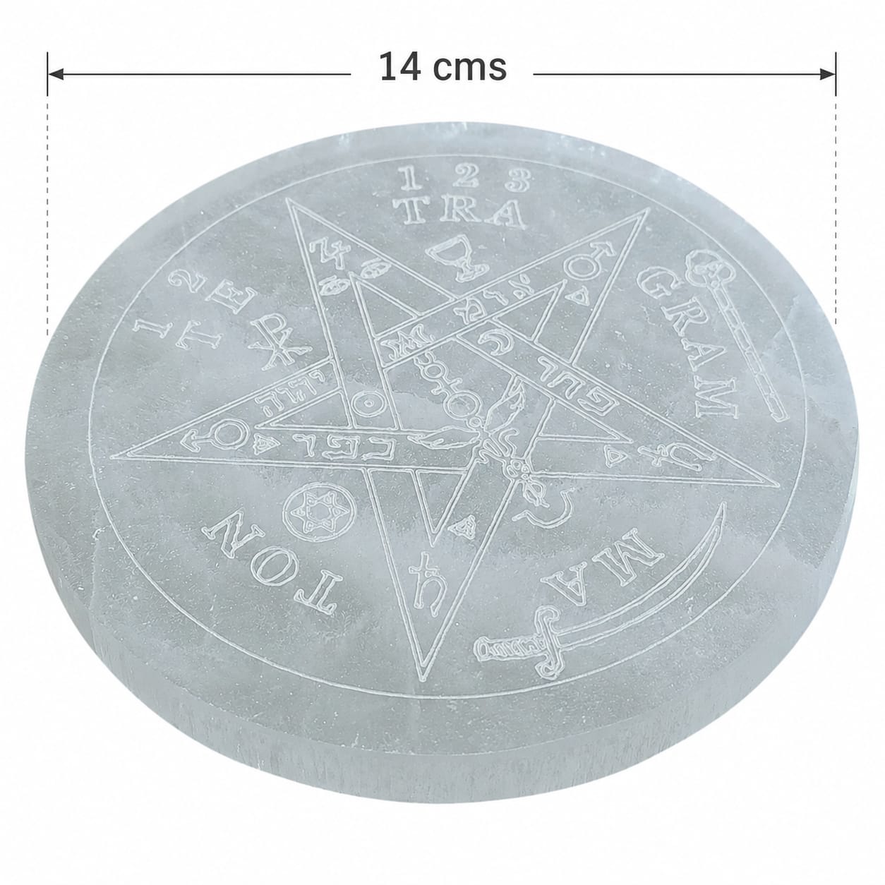 Plato Selenita Tetragramaton 14 Cms Aprox Ref: 401204233