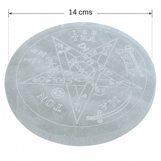 Plato Selenita Tetragramaton 14 Cms Aprox Ref: 401204233