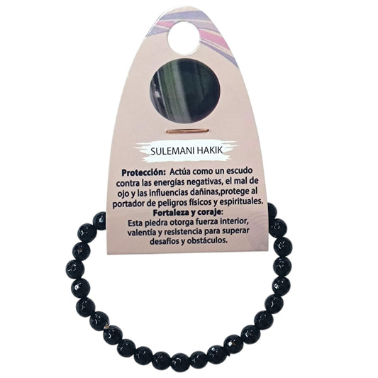 Pulsera Facetada Piedra Natural Suleman Haqiq 6 mm Ref: 600604317