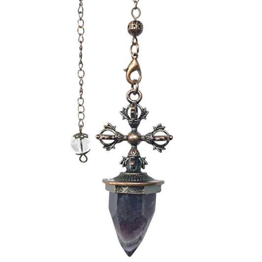 Pendulo Dorge Con Piedra Natural Amatista 6 Cms Aprox REF: 600104528