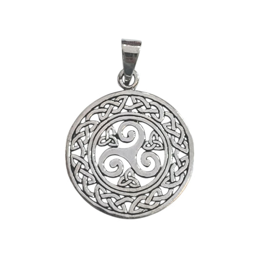 Colgante De Plata 925 Trisquel 26 mm 50300