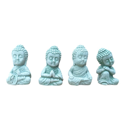 Juego Figura En Resina Buda 4 Unidades 6 Cms Aprox REF:600104540