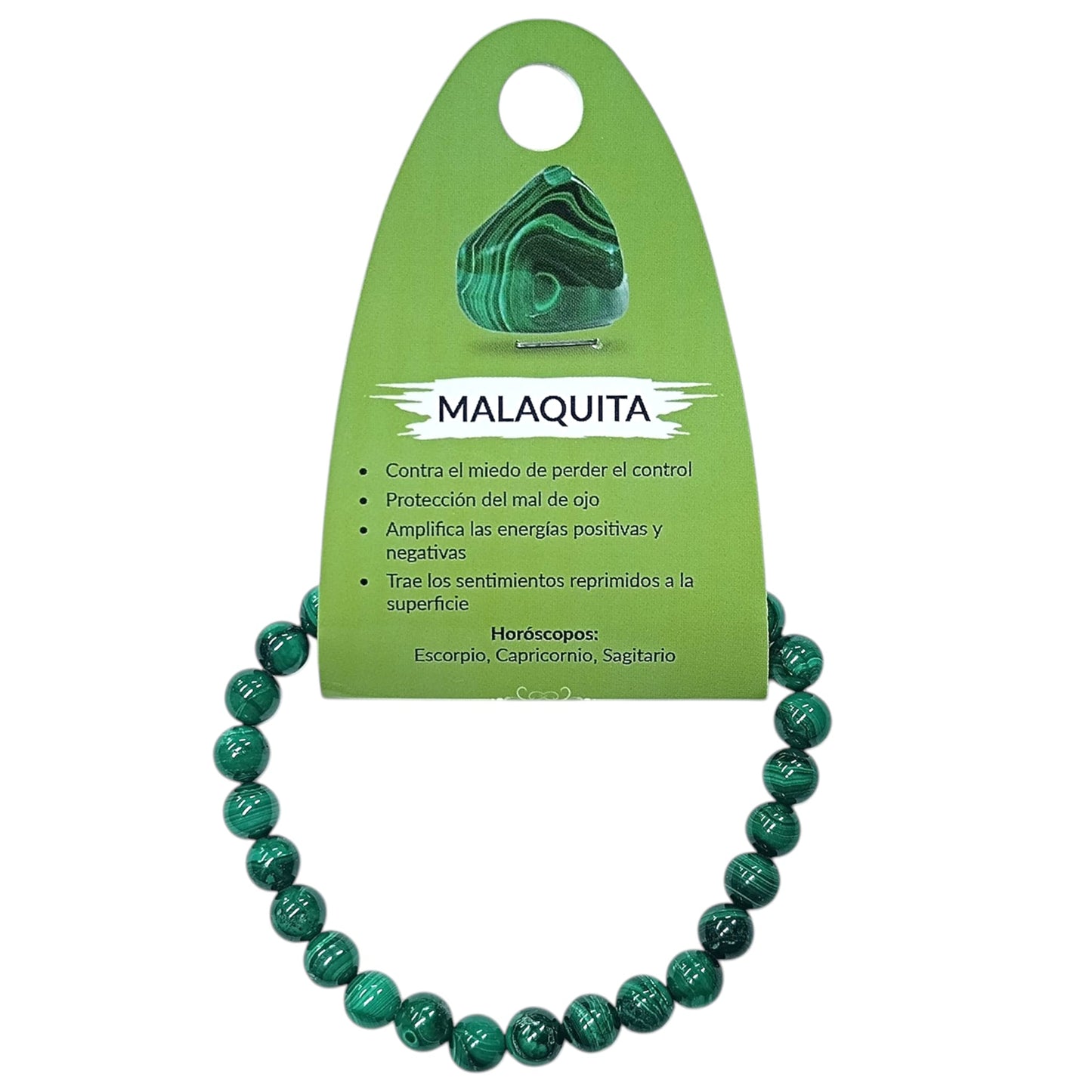 Pulsera Malaquita Natural 6 mm 600104058