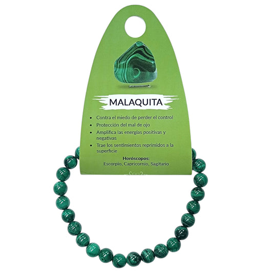 Pulsera Malaquita Natural 6 mm 600104058
