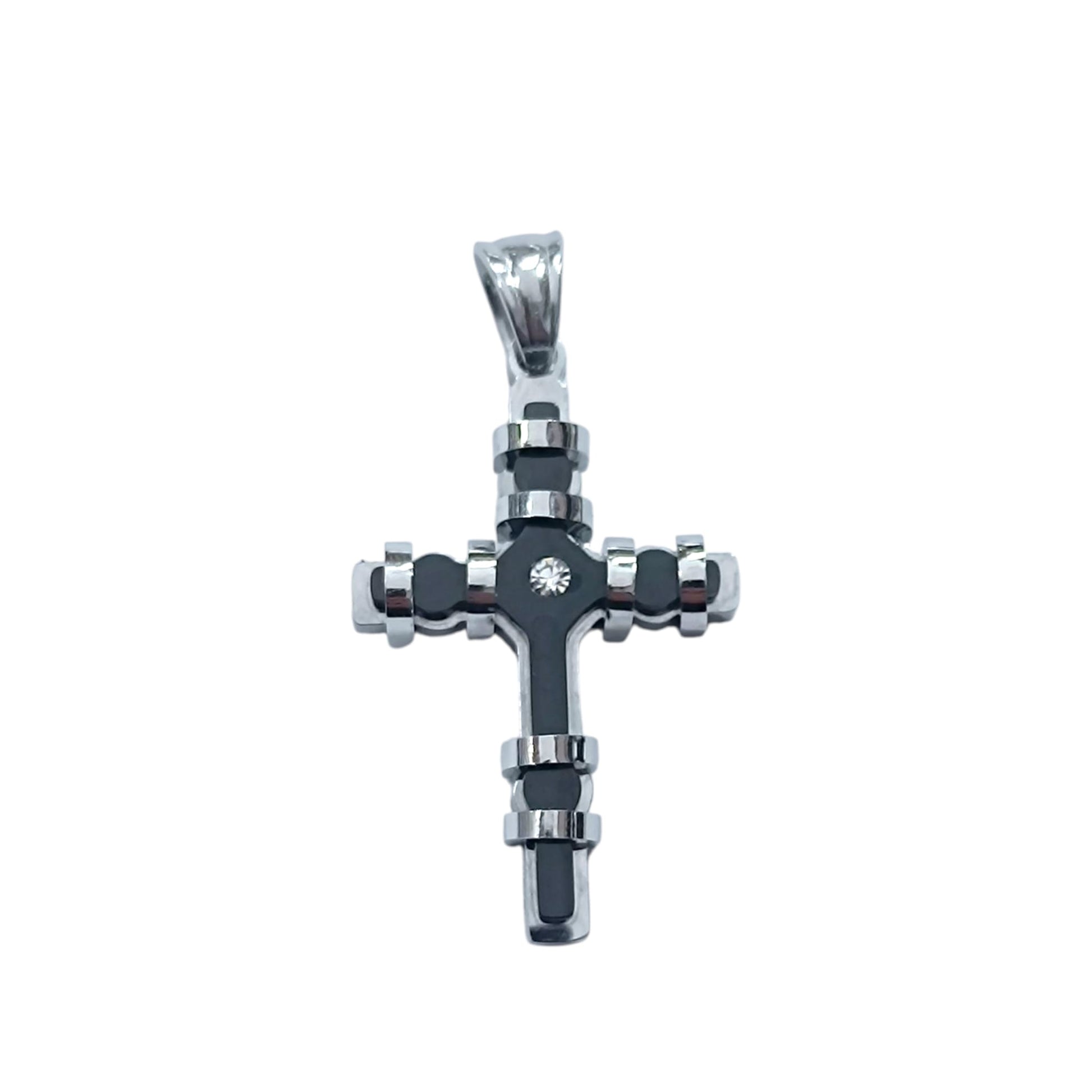 Colgante Acero Cruz 30 mm 600103461-07 - stonez