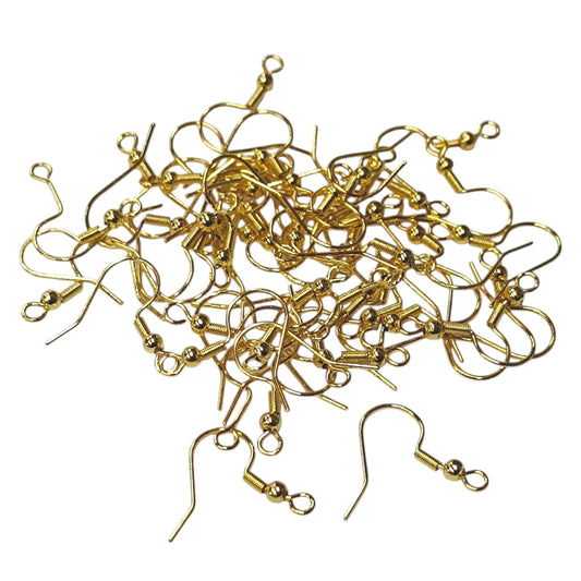 Paquete 50 Unidades Gancho Hippie Acero Dorado Ref: 600103495