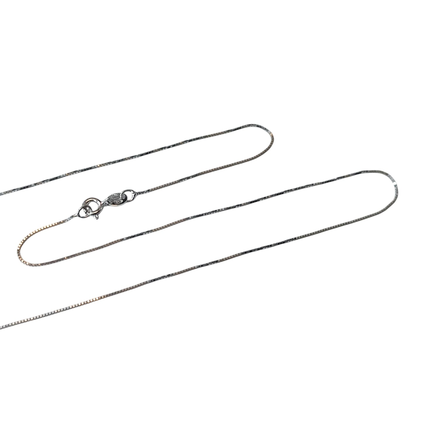 39132-50 Kvd 12/4 Cadena Plata 925 Con Baño Rodio 50 Cms Grosor 1 mm aprox