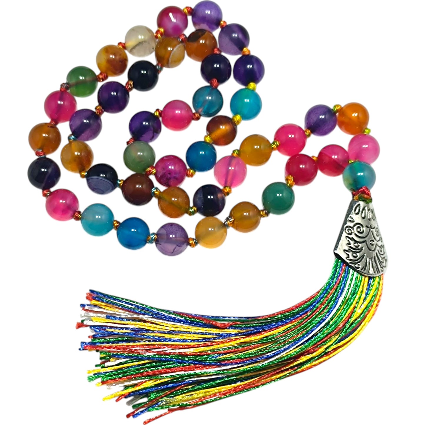 Codigo Sagrado 45 Cuentas Ágata Multi Bola 8mm 600101464-84