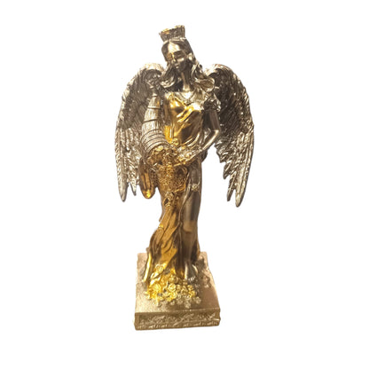 FIgura Diosa De La Fortuna Con Alas 20 Cms Aprox Color Dorado 600102138