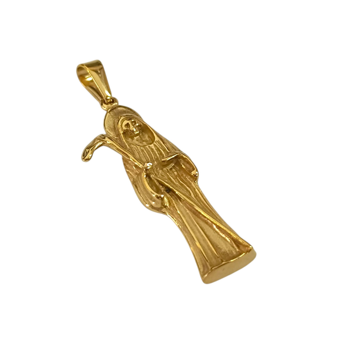 Colgante Acero Dorado Santa Muerte 50 mm REF 600104128-06