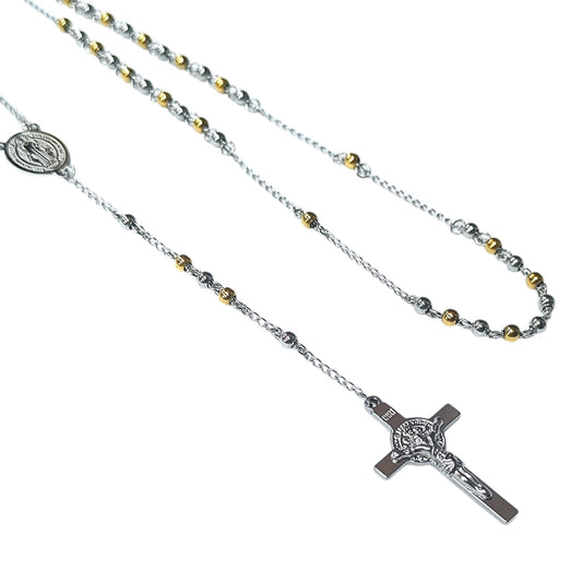 Collar Acero Rosario 70 Cms  Bolas 4 mm 600103618