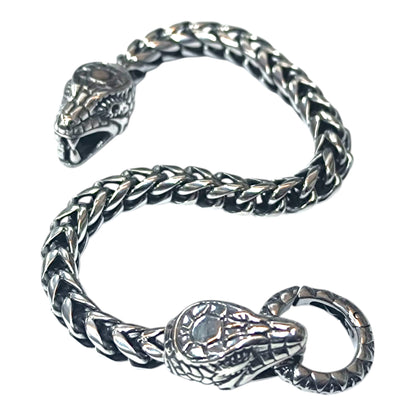 Pulsera Acero 21 Cms Cierre Cabeza De Serpiente 600103480-06