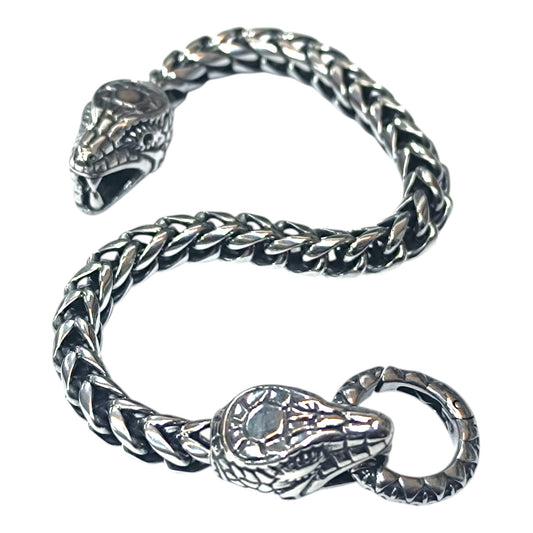 Pulsera Acero 21 Cms Cierre Cabeza De Serpiente 600103480-06