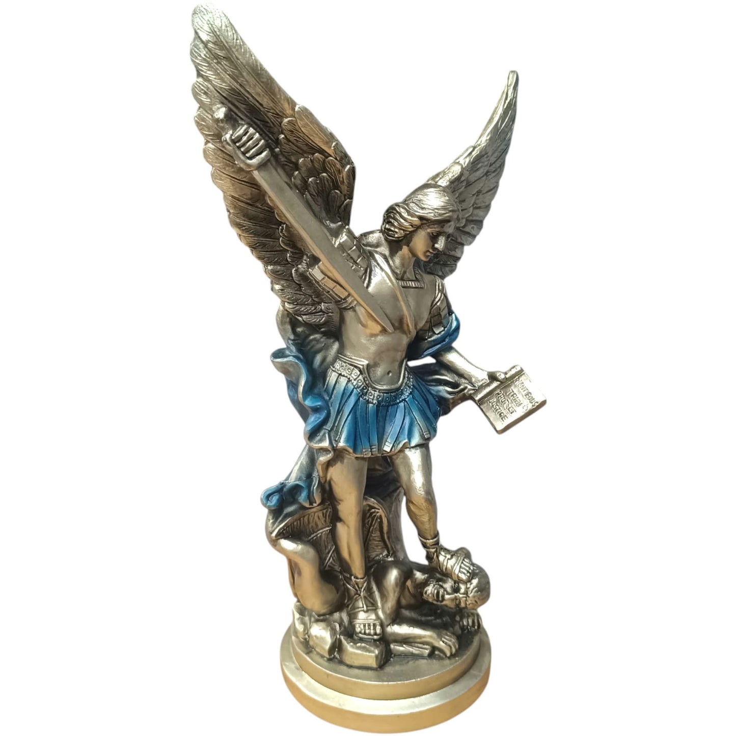 Figura Arcangel San Miguel 40 Cms Aprox Color Azul 600104470