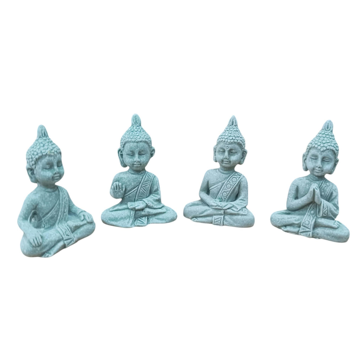 Juego Figura En Resina Buda 4 Unidades 6 Cms Aprox REF:600104541