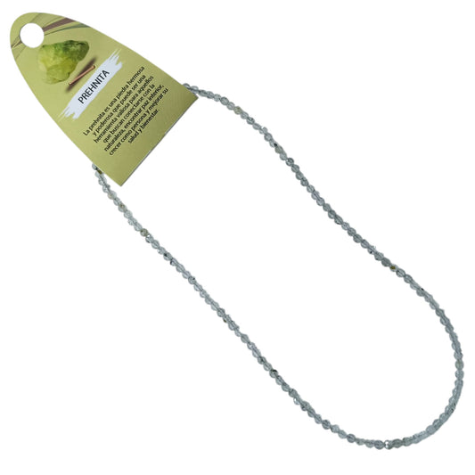 600603701 Collar Prehinita 3 mm Facetada 40+5 Cms Cierre Acero