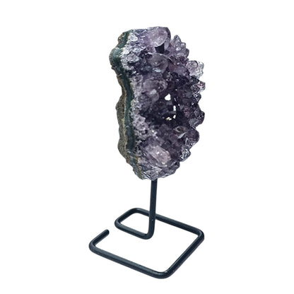 401004155 Piedra Natural Amatista En Bruto Con Base De Metal Altura 8 Cms Aprox (La Pieza Puedes Ser Ligeramente Diferente A La Foto) - stonez