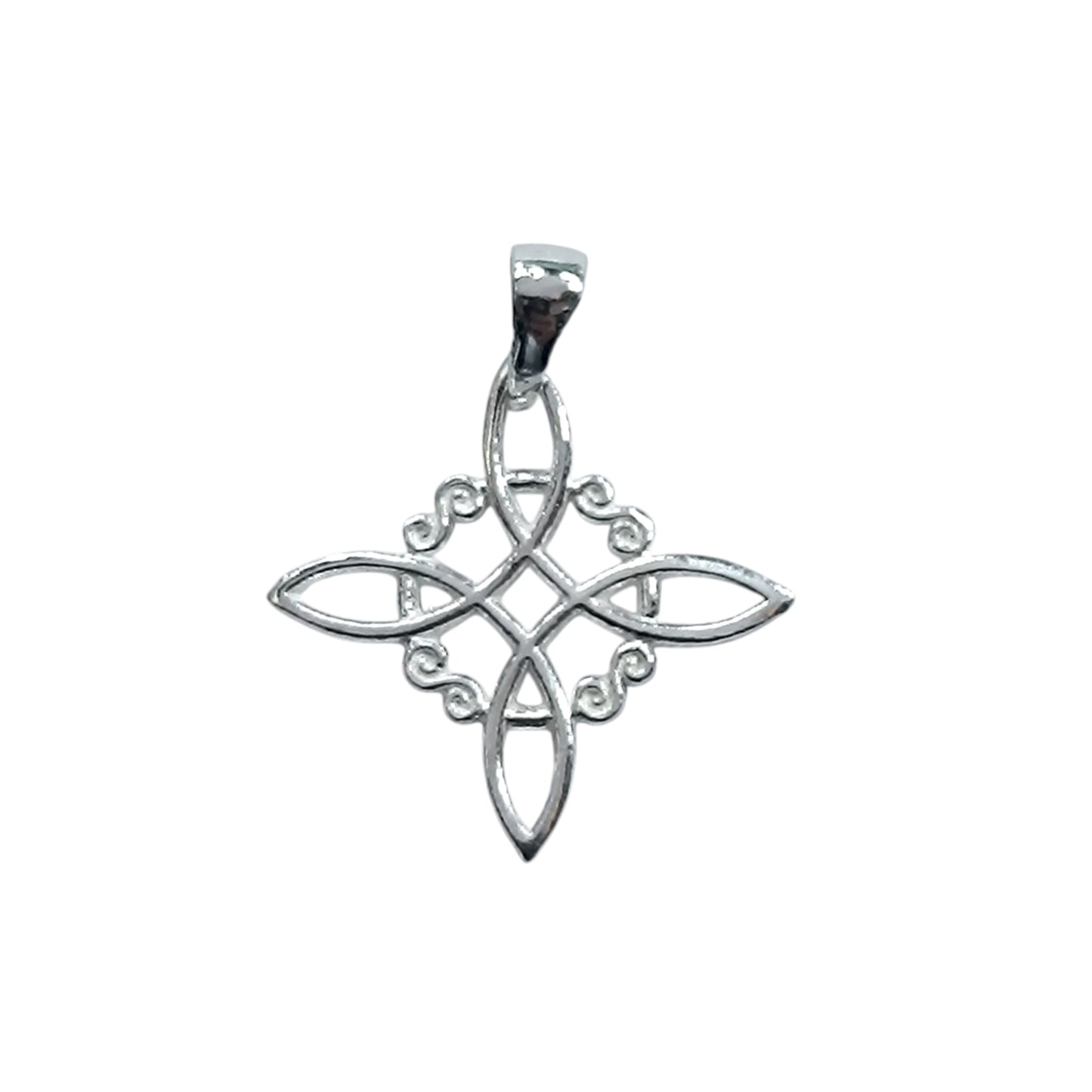 Colgante En Plata 925 Nudo De Bruja 18 mm Aporx 500202701