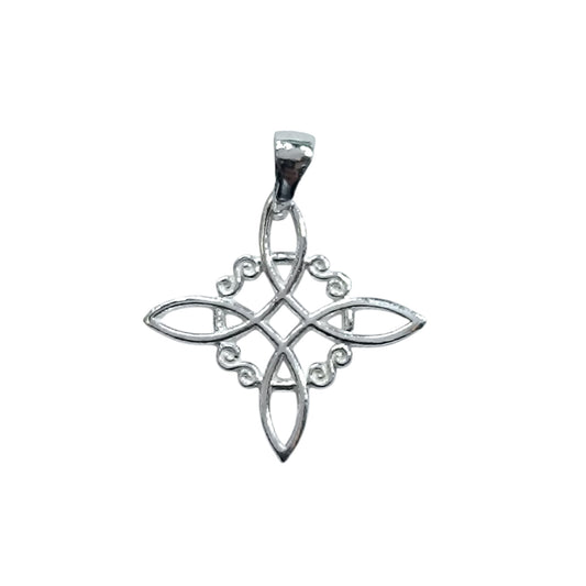 Colgante En Plata 925 Nudo De Bruja 18 mm Aporx 500202701