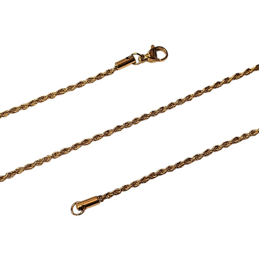 Cadena Acero Dorado 60 CMS Grosor 0.4 mm Aprox 600103790 BS211 - stonez