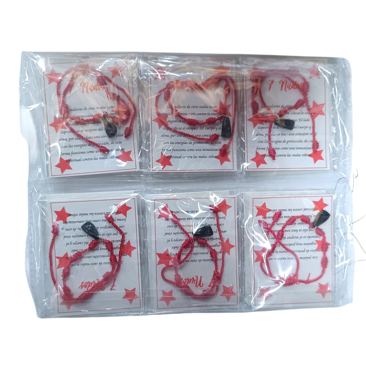 600104118 Paquete 12 Pulseras 7 Nudos Con Dije Puño Figa Resina