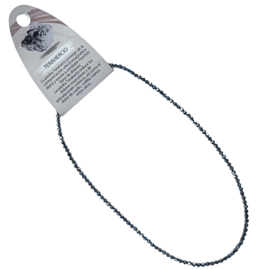 600603720 Collar Terahercio 3 mm Facetada 40+5 Cms Cierre Acero