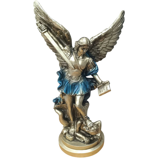 Figura Arcangel San Miguel 40 Cms Aprox Color Azul 600104470