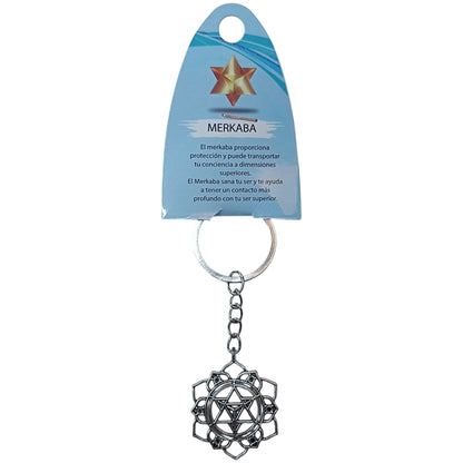 Llavero Merkaba En Metal Aprox 49690-43